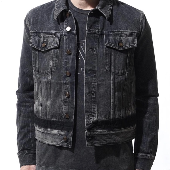 Saint Laurent Paris Distressed Denim Jacket Size L - Picture 3 of 8